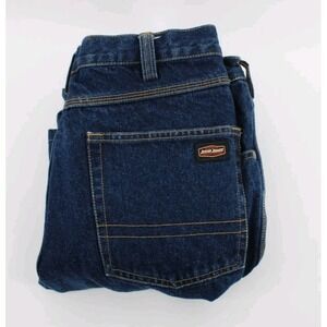 Jesse James 32X34 Mens Blue Work Fit Casual Pockets Straight Cotton Denim Jeans